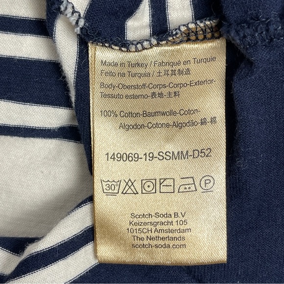 SCOTCH & SODA Amsterdam striped scoop neck Vacay Everyday cotton tank top size L - Picture 13 of 13